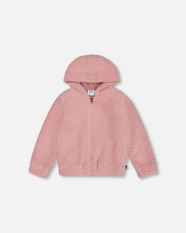 Hooded Plush Vest Dusty Pink | Deux par Deux | Jenni Kidz