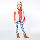 Hooded Sleeveless Fake Fur Vest Off White | Deux par Deux | Jenni Kidz