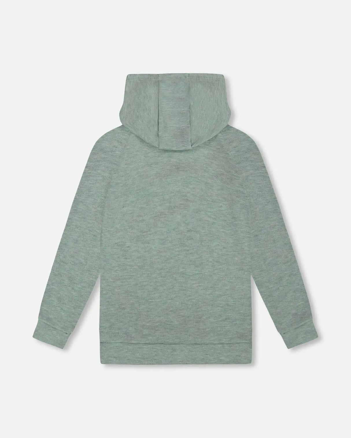 Hooded Tunic Sage Green With Owl Print | Deux par Deux | Jenni Kidz