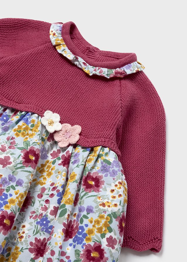 Knitted Combined Dress Baby Girls | Mayoral - Jenni Kidz
