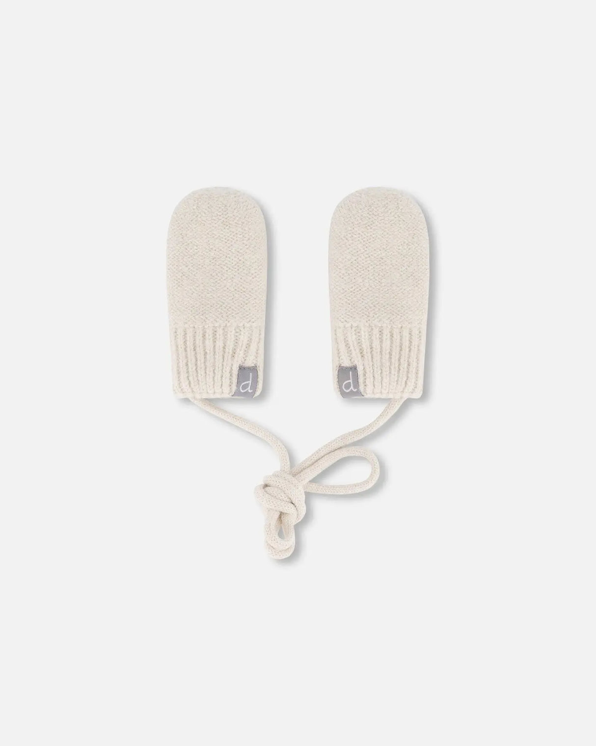 Infant Knit Mittens Off-White | Deux par Deux | Jenni Kidz