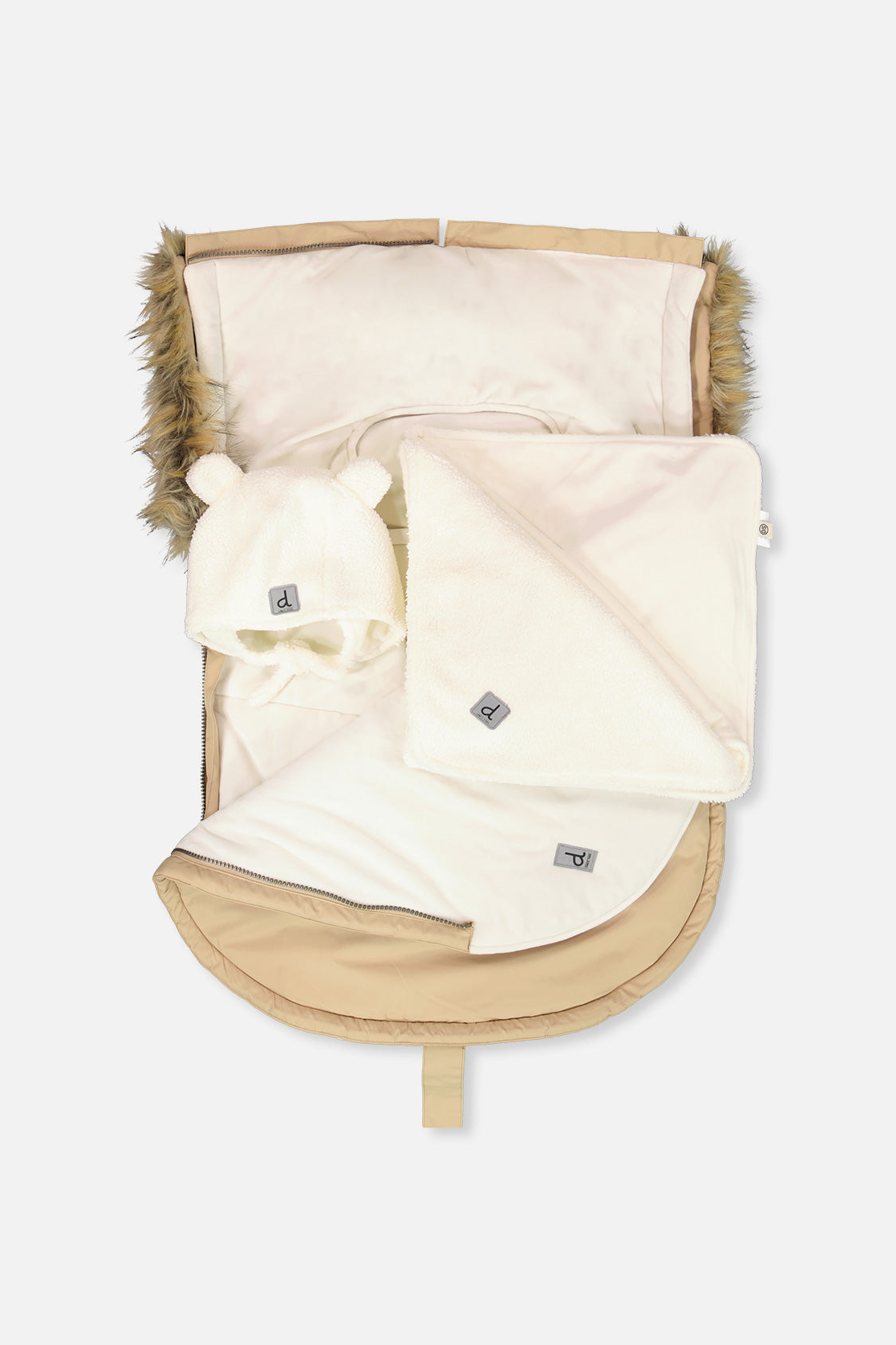 Deux par Deux Bunting Bag For Car Seats & Strollers Beige