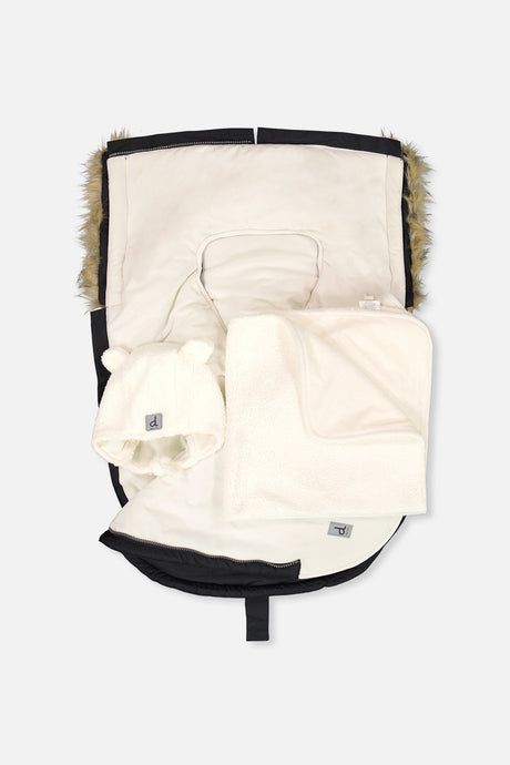 Deux par Deux Bunting Bag For Car Seats & Strollers Black