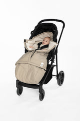 Evolutive Footmuff For Car Seats And Strollers Taupe-2