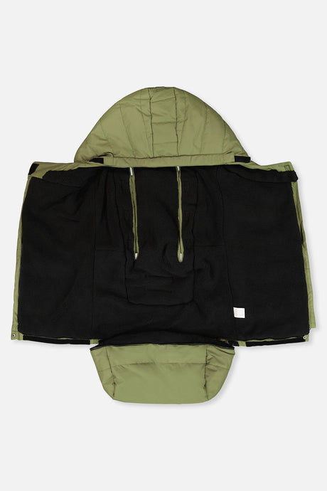 Deux par Deux Evolutive Footmuff For Car Seats And Strollers Olive Green