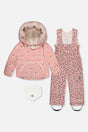 Baby Two Piece Snowsuit Rose Leopard Print-0