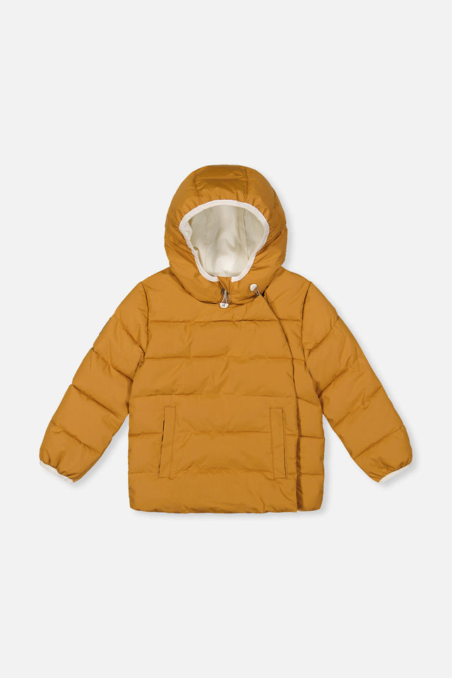 Winter Jacket Adapted For Car Seats Brown Sugar-0