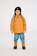 Winter Jacket Adapted For Car Seats Brown Sugar-1