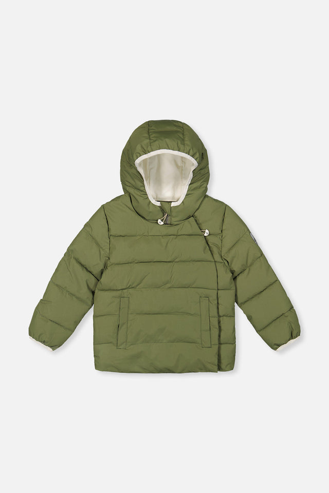 Winter Jacket Adapted For Car Seats Olive Green-0