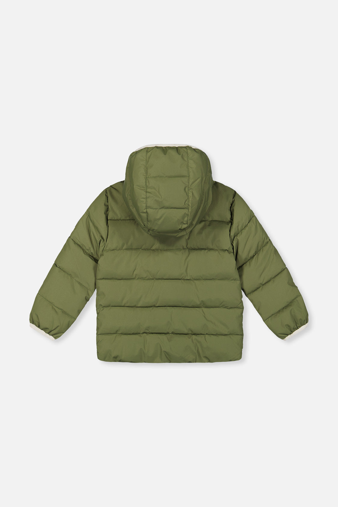 Winter Jacket Adapted For Car Seats Olive Green-4