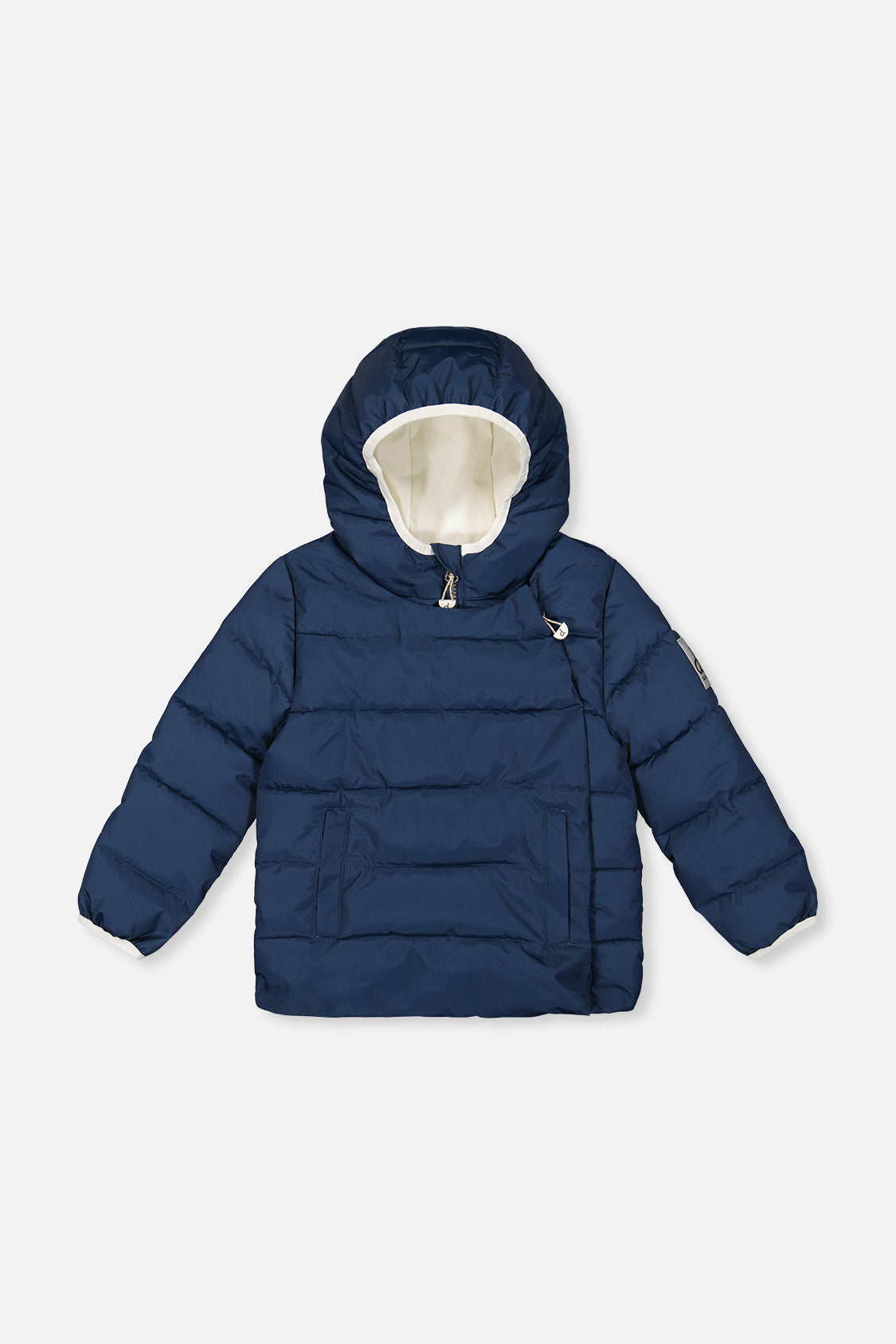 Winter Jacket Adapted For Car Seats Dark Blue-0