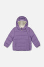 Winter Jacket Adapted For Car Seats Violet-0