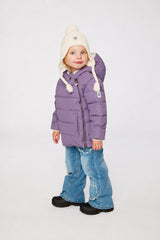 Winter Jacket Adapted For Car Seats Violet-2