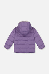 Winter Jacket Adapted For Car Seats Violet-4
