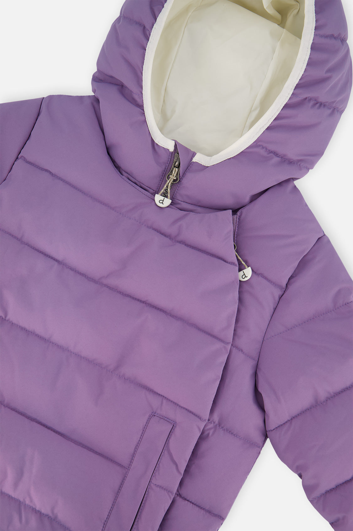 Deux par Deux Winter Jacket Adapted For Car Seats Violet