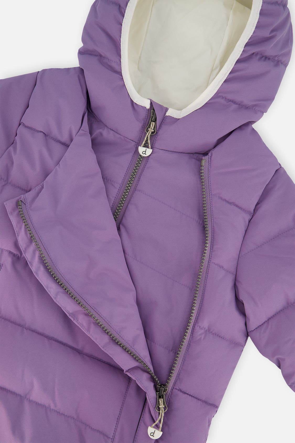 Deux par Deux Winter Jacket Adapted For Car Seats Violet
