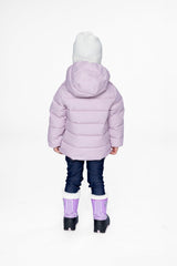 Winter Jacket Adapted For Car Seats Lavender-3