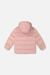 Winter Jacket Adapted For Car Seats Pale Dusty Pink-4