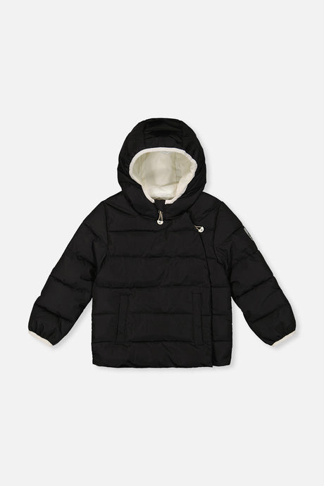 Winter Jacket Adapted For Car Seats Black-0