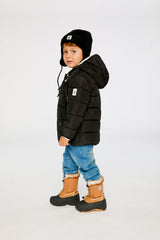 Winter Jacket Adapted For Car Seats Black-2