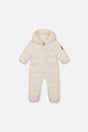 Baby Cloud One Piece Snowsuit Adapted For Car Seats Off White-0