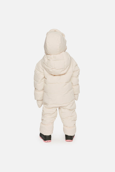 Baby Cloud One Piece Snowsuit Adapted For Car Seats Off White-3