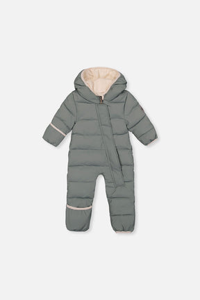 Baby Cloud One Piece Snowsuit Adapted For Car Seats Sage Green-0