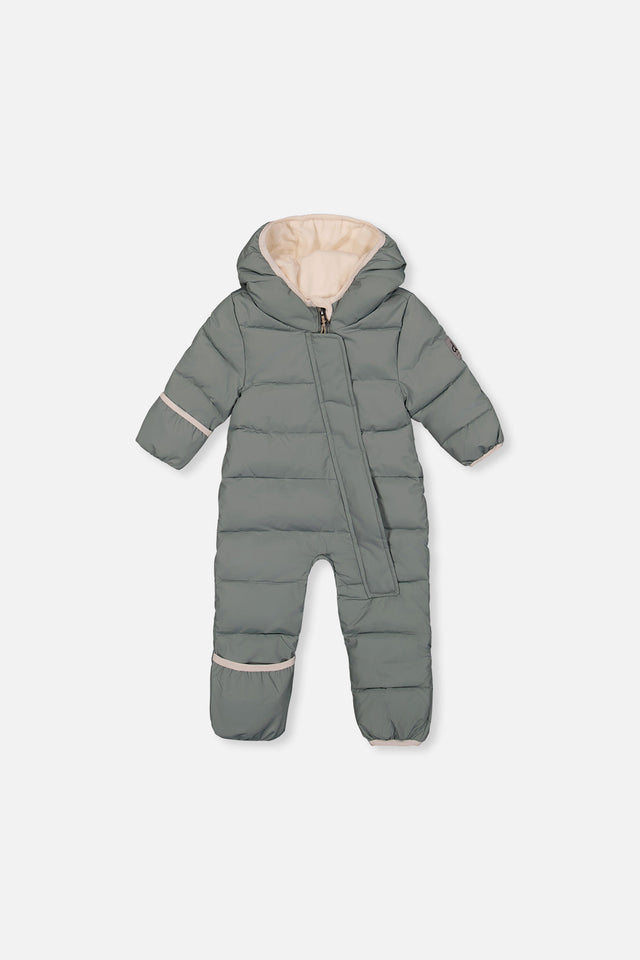 Baby Cloud One Piece Snowsuit Adapted For Car Seats Sage Green-0