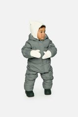 Baby Cloud One Piece Snowsuit Adapted For Car Seats Sage Green-1