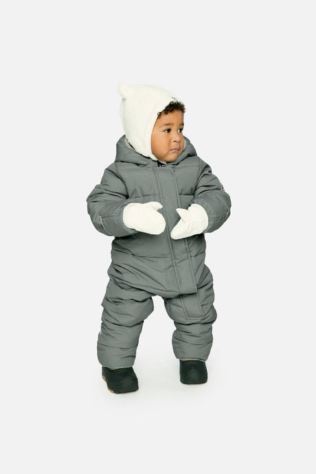 Baby Cloud One Piece Snowsuit Adapted For Car Seats Sage Green-1