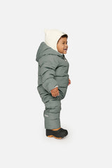 Baby Cloud One Piece Snowsuit Adapted For Car Seats Sage Green-2