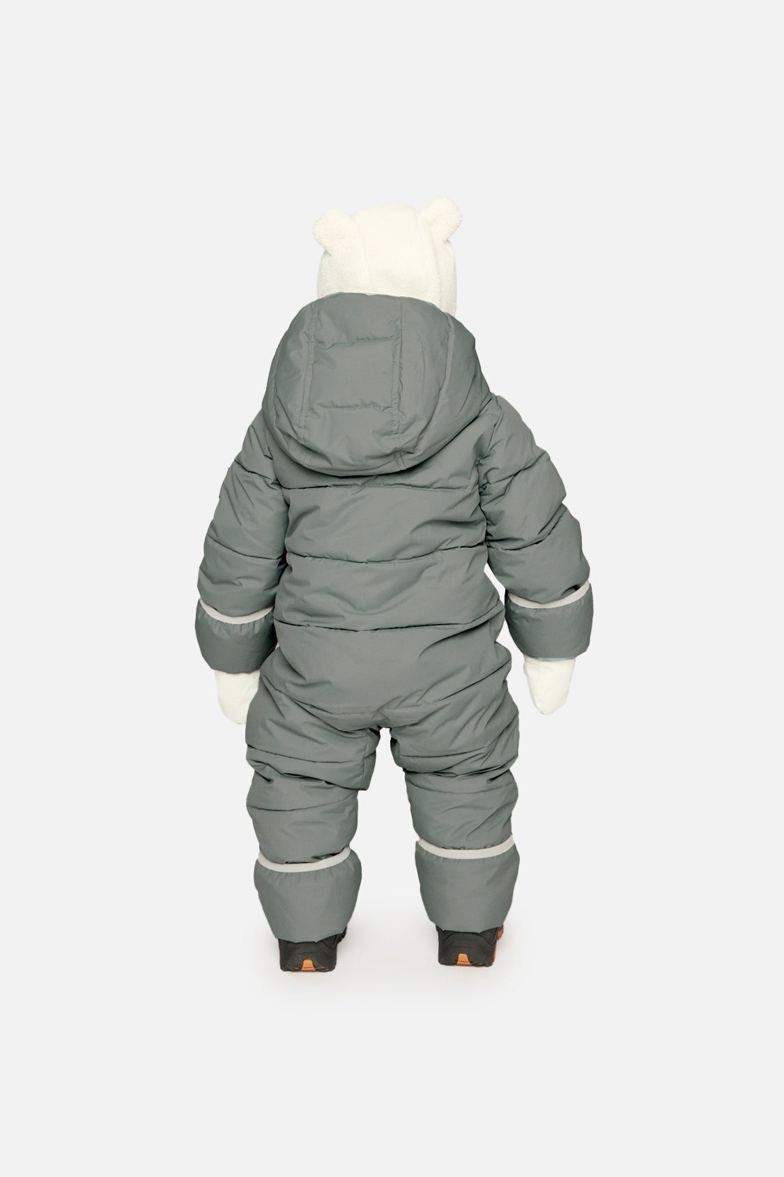 Baby Cloud One Piece Snowsuit Adapted For Car Seats Sage Green-3