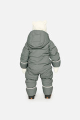 Baby Cloud One Piece Snowsuit Adapted For Car Seats Sage Green-3