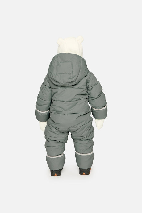 Baby Cloud One Piece Snowsuit Adapted For Car Seats Sage Green-3