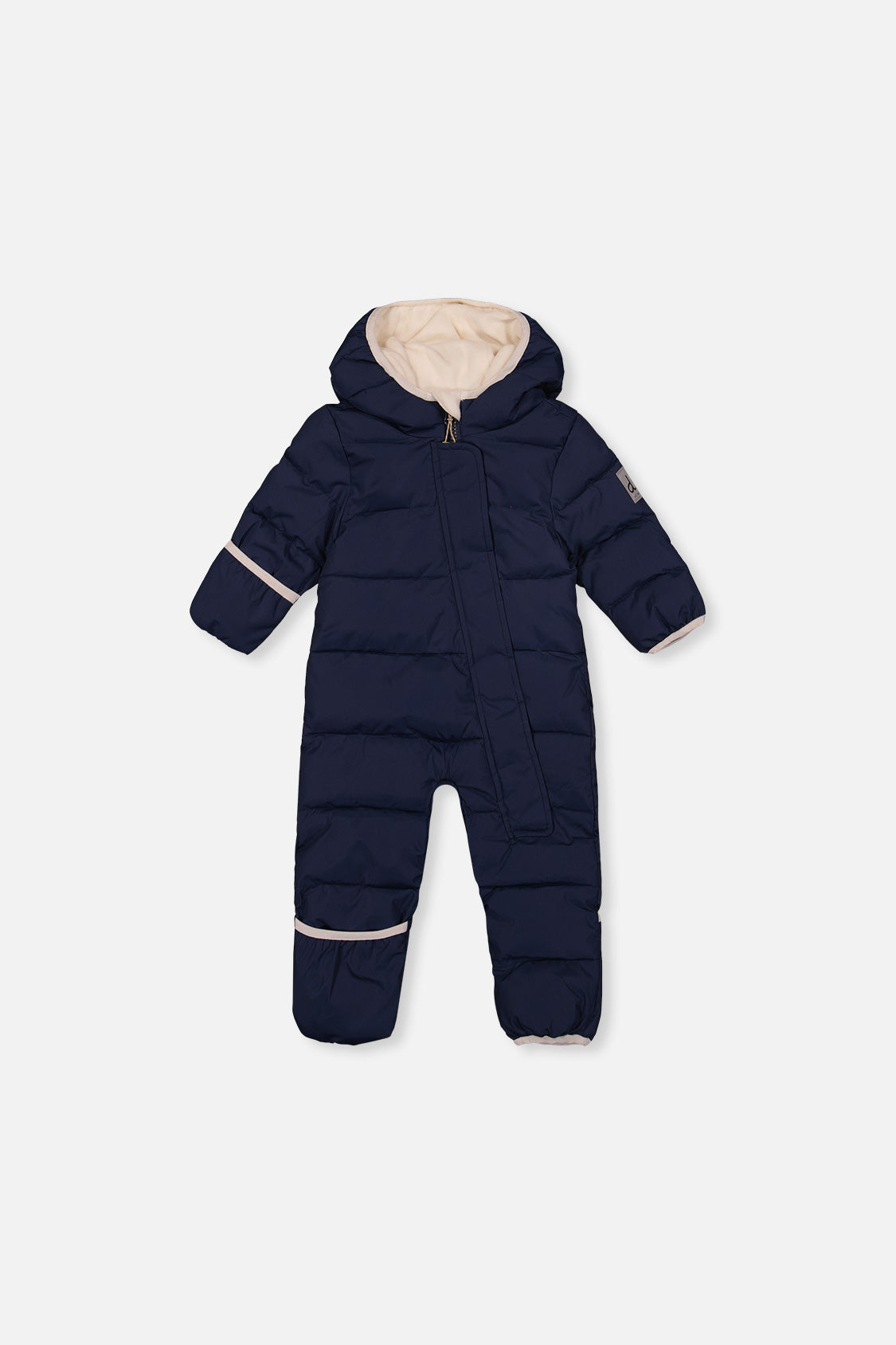 Baby Cloud One Piece Snowsuit Adapted For Car Seats Dark Blue-0