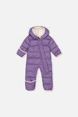 Baby Cloud One Piece Snowsuit Adapted For Car Seats Violet-0