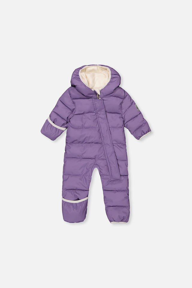 Baby Cloud One Piece Snowsuit Adapted For Car Seats Violet-0