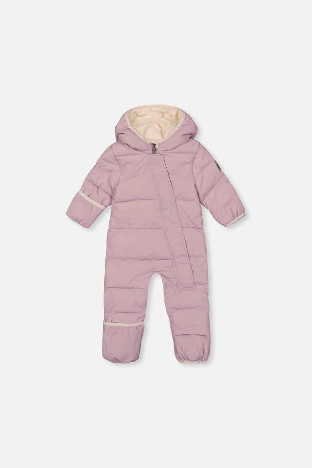 Baby Cloud One Piece Snowsuit Adapted For Car Seats Lavender-0