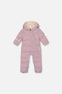 Baby Cloud One Piece Snowsuit Adapted For Car Seats Lavender-0