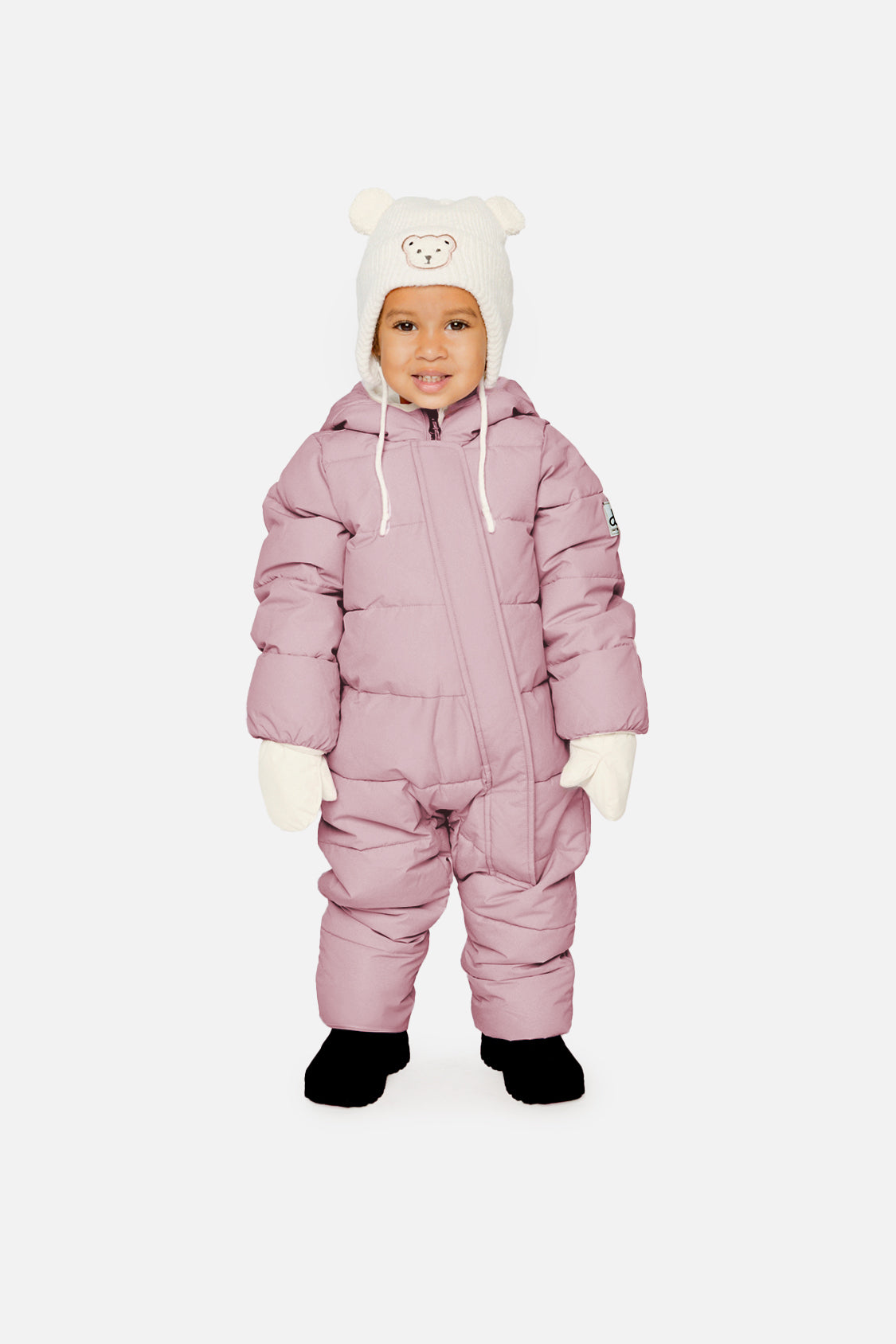 Baby Cloud One Piece Snowsuit Adapted For Car Seats Lavender-1