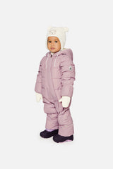 Baby Cloud One Piece Snowsuit Adapted For Car Seats Lavender-2
