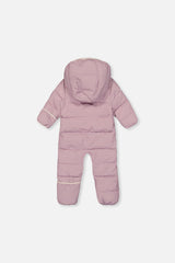 Baby Cloud One Piece Snowsuit Adapted For Car Seats Lavender-3