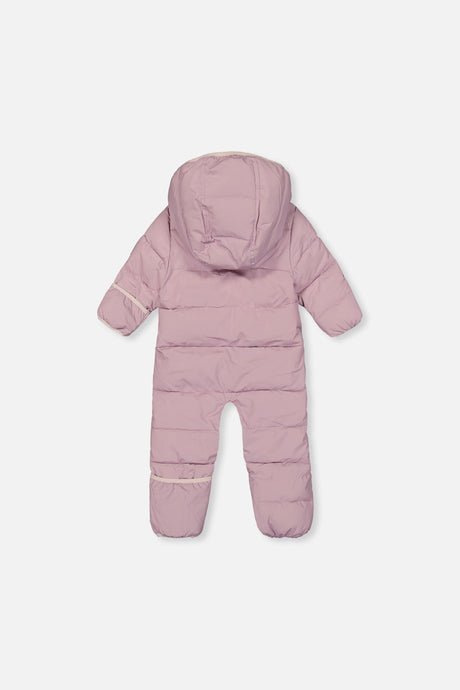 Baby Cloud One Piece Snowsuit Adapted For Car Seats Lavender-3