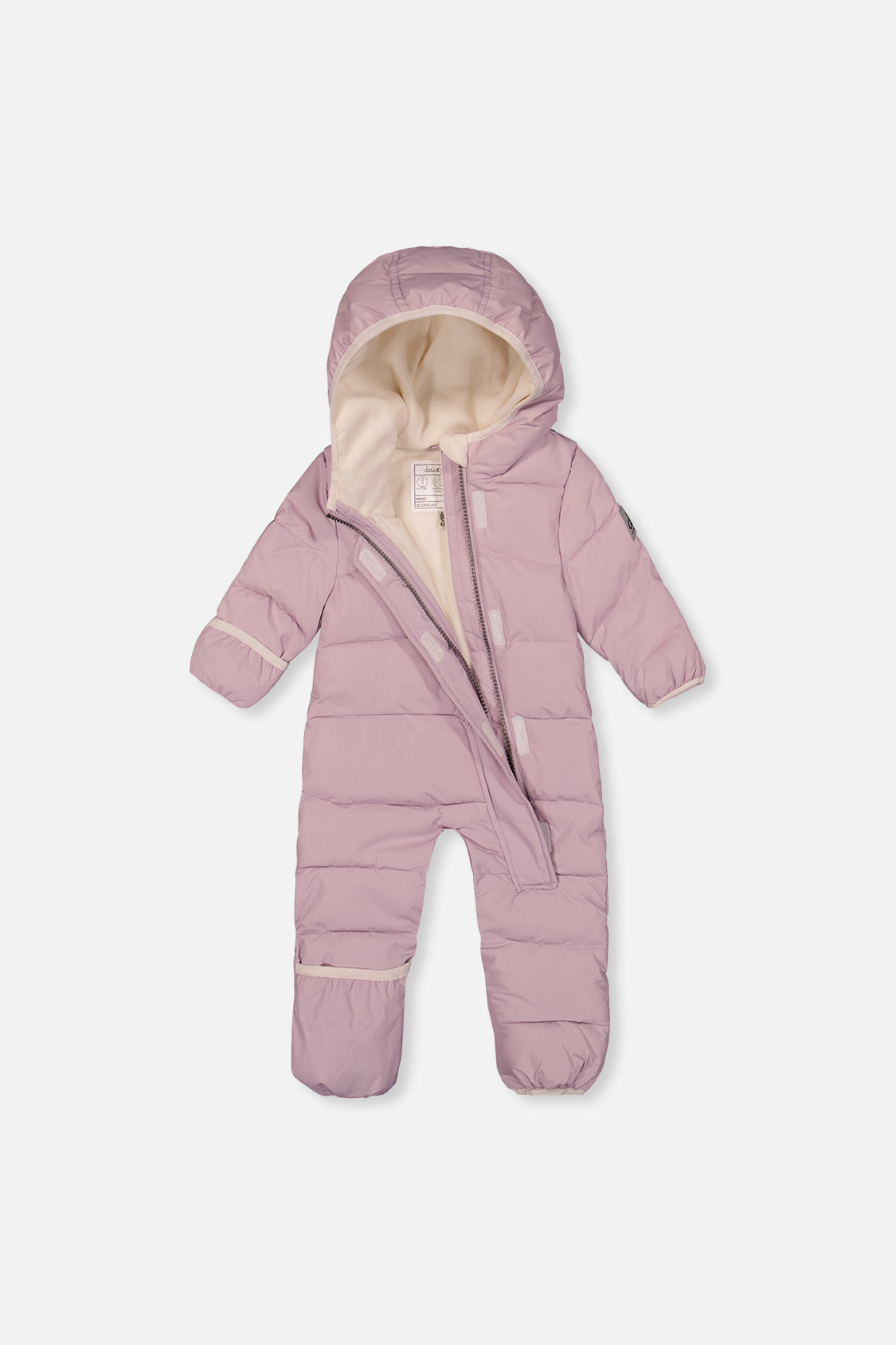 Baby Cloud One Piece Snowsuit Adapted For Car Seats Lavender-4