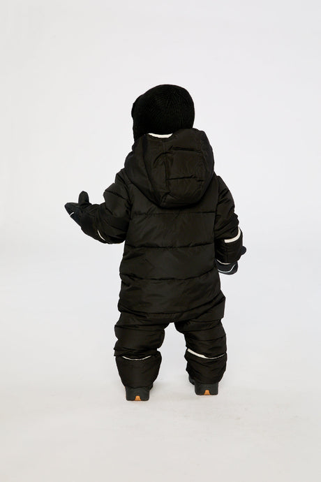 Baby Cloud One Piece Snowsuit Adapted For Car Seats Black-3