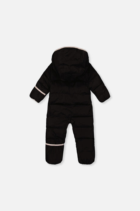 Baby Cloud One Piece Snowsuit Adapted For Car Seats Black-4