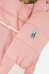 Deux par Deux Baby Snug pale dusty pink snowsuit, alternate view 7