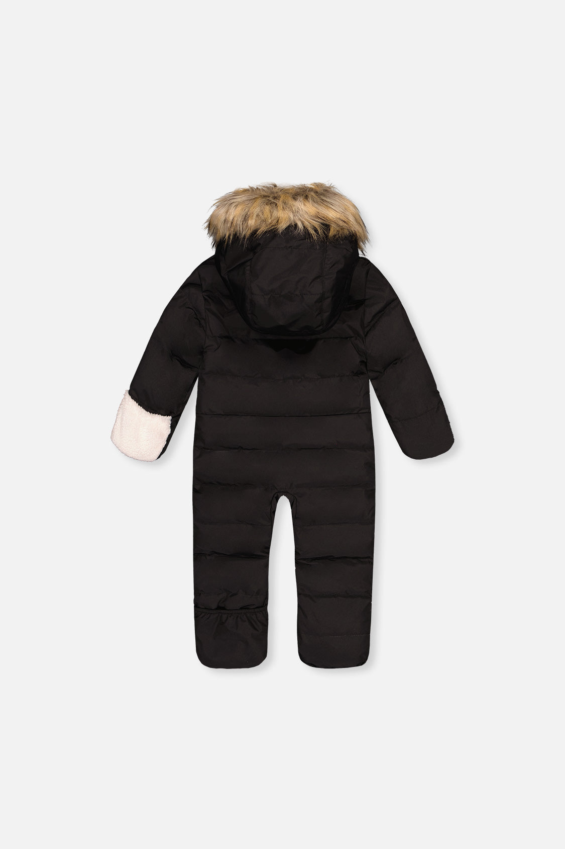Baby Snug One Piece Snowsuit Adapted For Car Seats Black-1