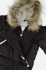 Baby Snug One Piece Snowsuit Adapted For Car Seats Black-3