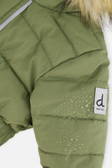 Deux par Deux Baby Original olive green snowsuit, alternate view 7